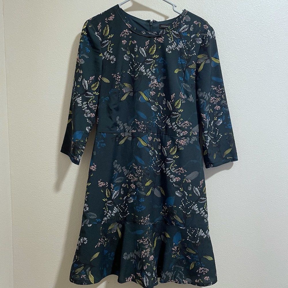 Banana Republic Floral Peplum Dress